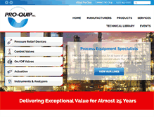 Tablet Screenshot of pro-quip.com